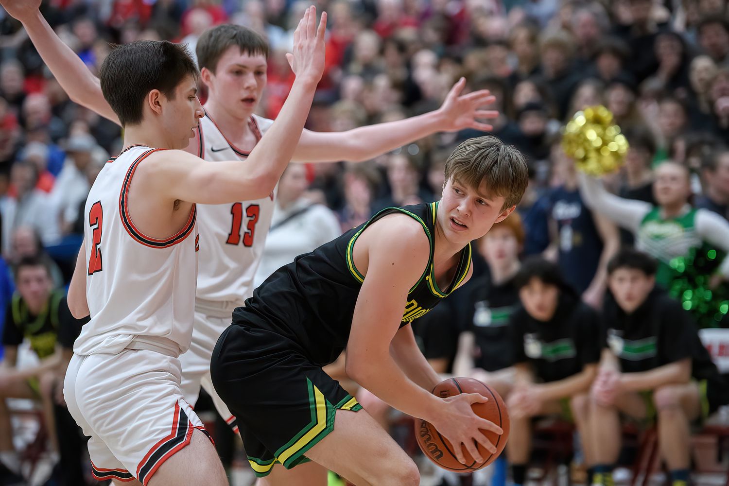 1 Lincoln vs Cleveland boys basketball 6A Oregon second round March 4 2023 Ken Waz 10